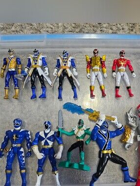MMPR Power Rangers Action Hero Figures Bandai Vintage Dino Thunder Dragon Bundle